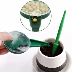 153 PCS Pots Biodégradables, 100 PCS Pot De Semis En Fibre Biodégradable De 6 Cm, Etiquettes Blanches En Plastique, Outil De Sol Meuble Pour Plantes De Jardin Marron KOMIRO -Terre Tendre Soldes Boutique 99696864 5