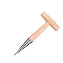 RAINBOW Outils Agricoles Perforateur Manche En Bois élévateur De Semis Outils De Jardinage Semoir De Légumes Et De Fleurs-28511030mm, 1pc
